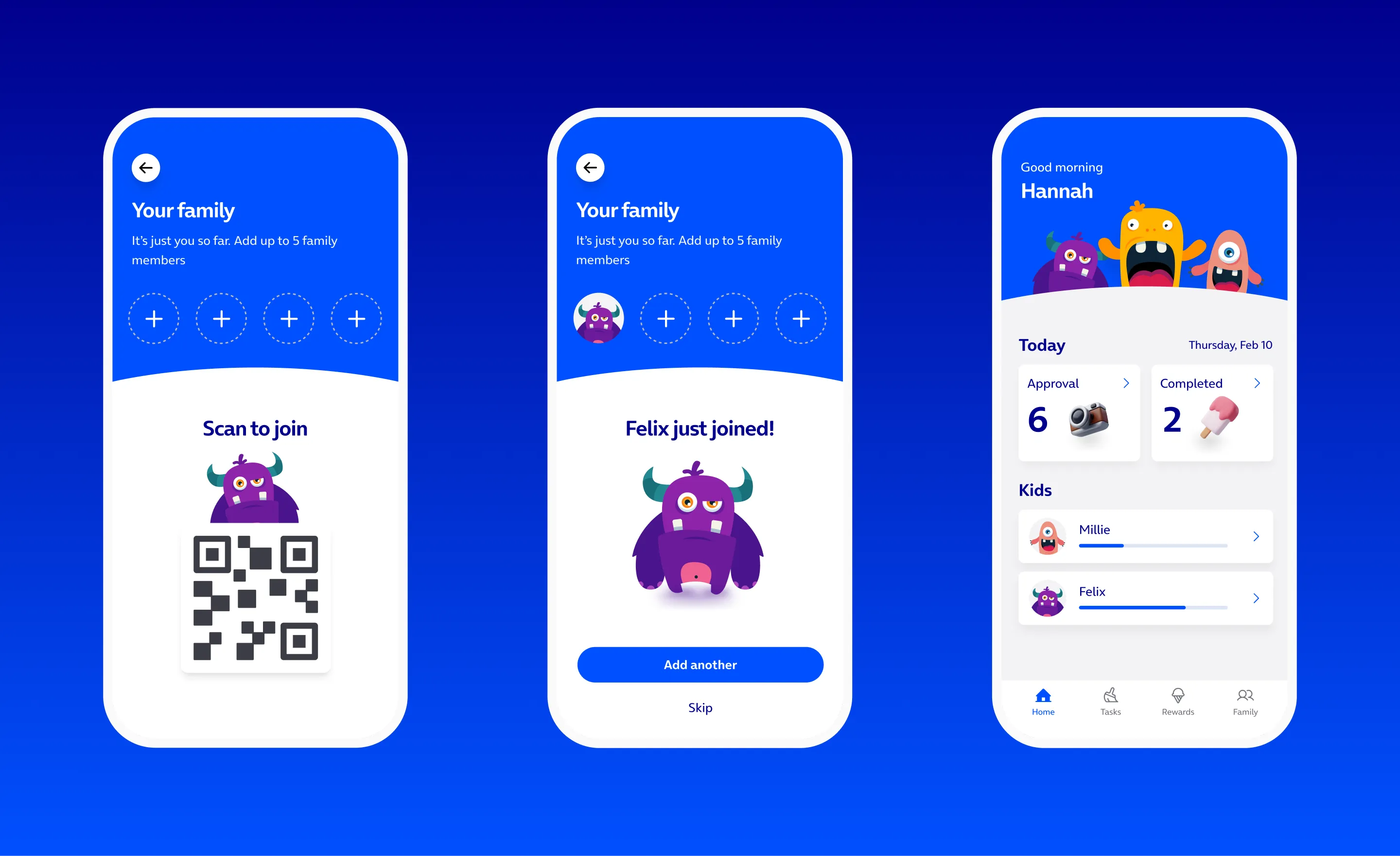 O2 Family App screen