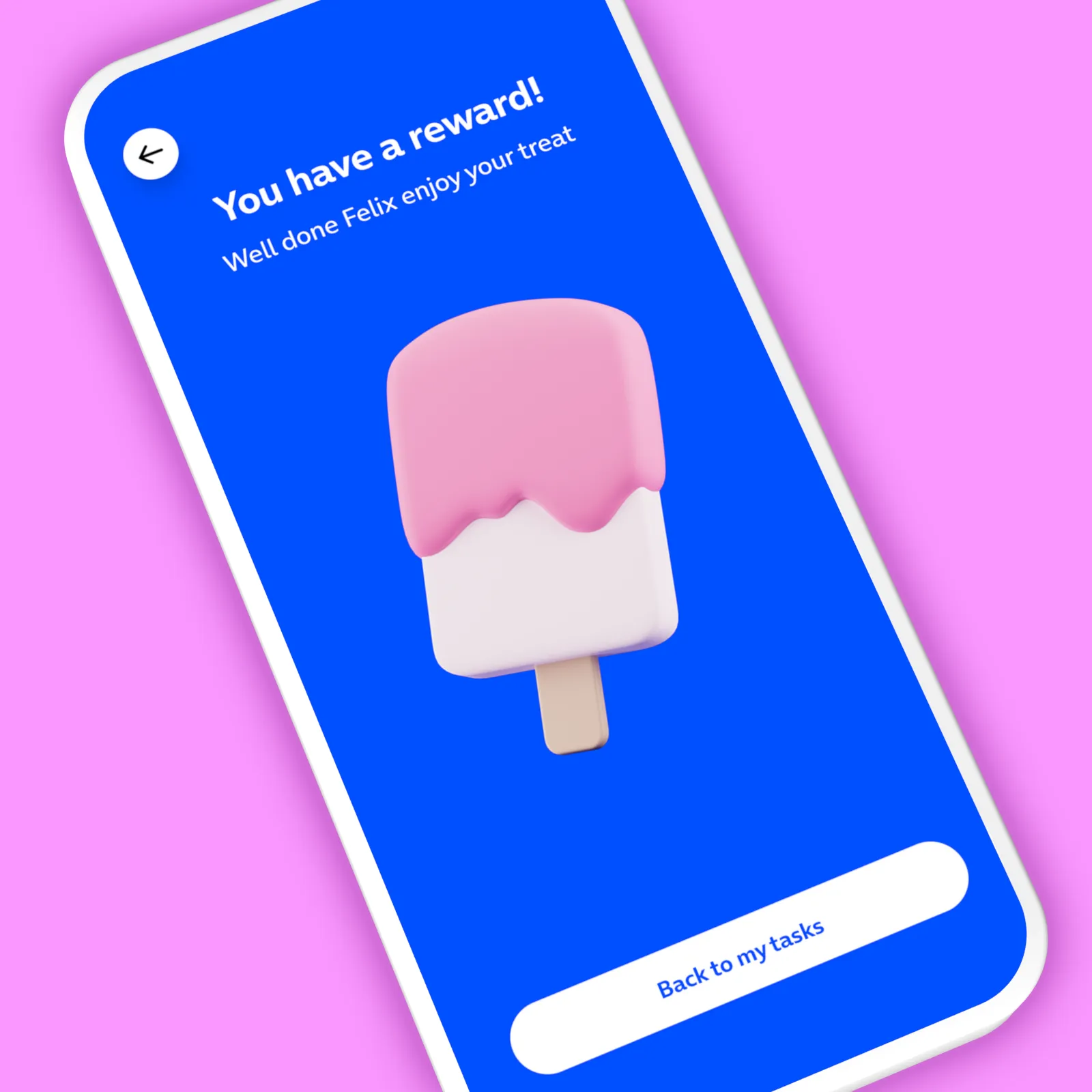 O2 Family App 3D lollipop reward icon